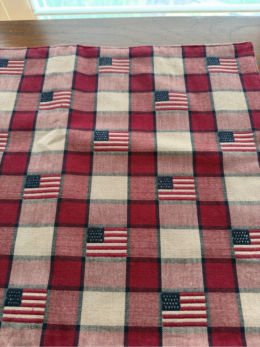 Patriotic Placemats Flags Checkered Set of 3. PRICE DROP LIMITED TIME